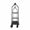 Hospitality 1 Source Contemporary Bellman's Cart, Black Powder Coated Finish BCF105BL